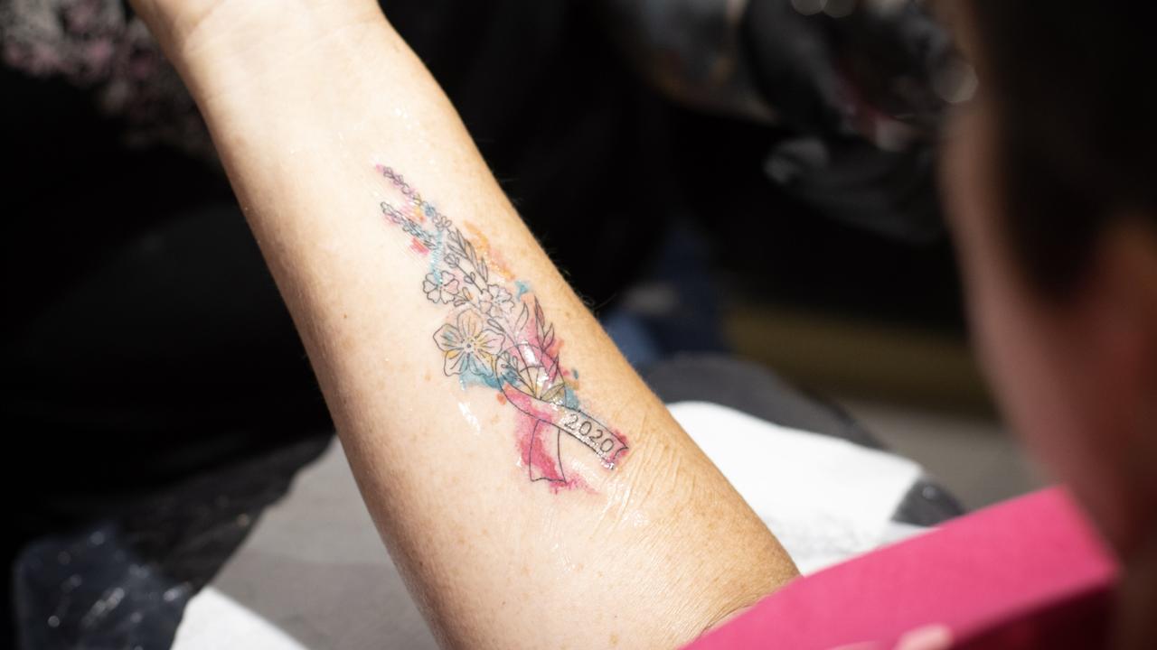 Celebrity Ink Goes Pink Cancer Survivor Janine Griffen Shares Story 
