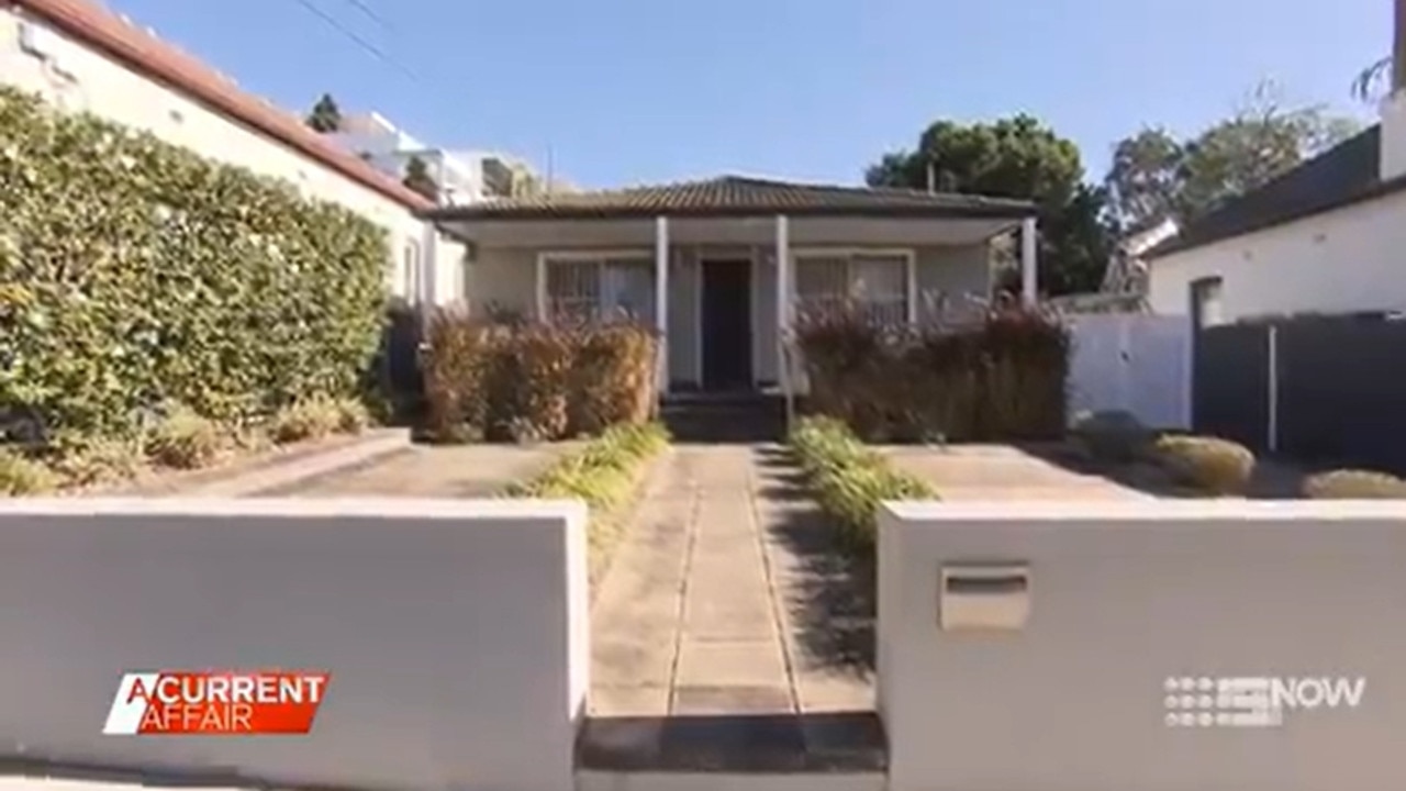 The home that served as the focal point of a ten year feud between two brothers. Picture: A Current Affair/Channel 9