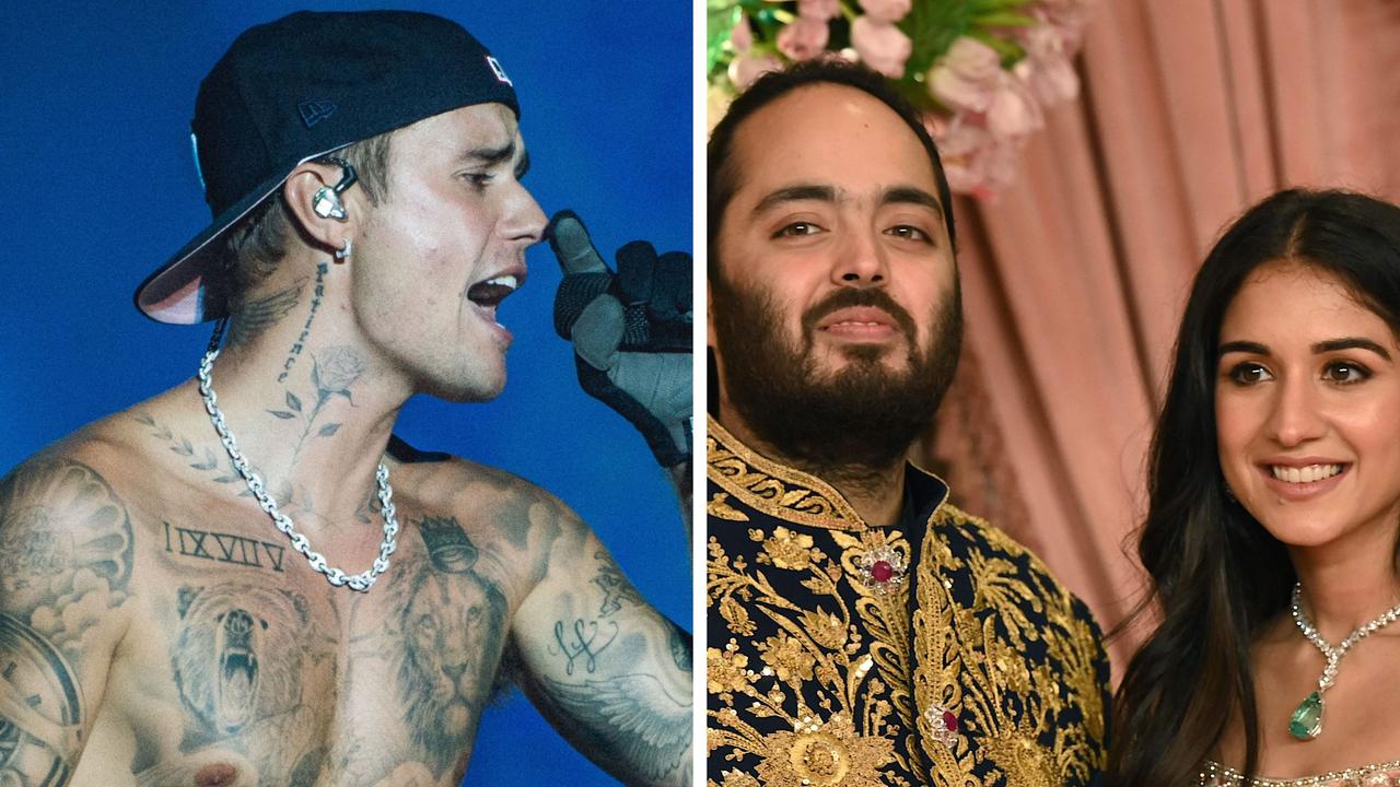 Justin Bieber performs as part of billion-dollar wedding for India’s richest couple