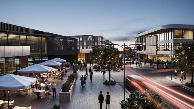 An artist’s impression of the Charles St retail precinct.