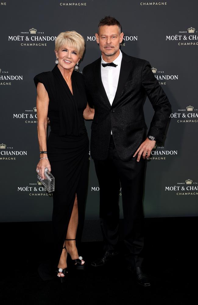 Julie Bishop and McSmouldering at the Moet &amp; Chandon champagne event this week.