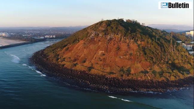 Drone footage of Burleigh