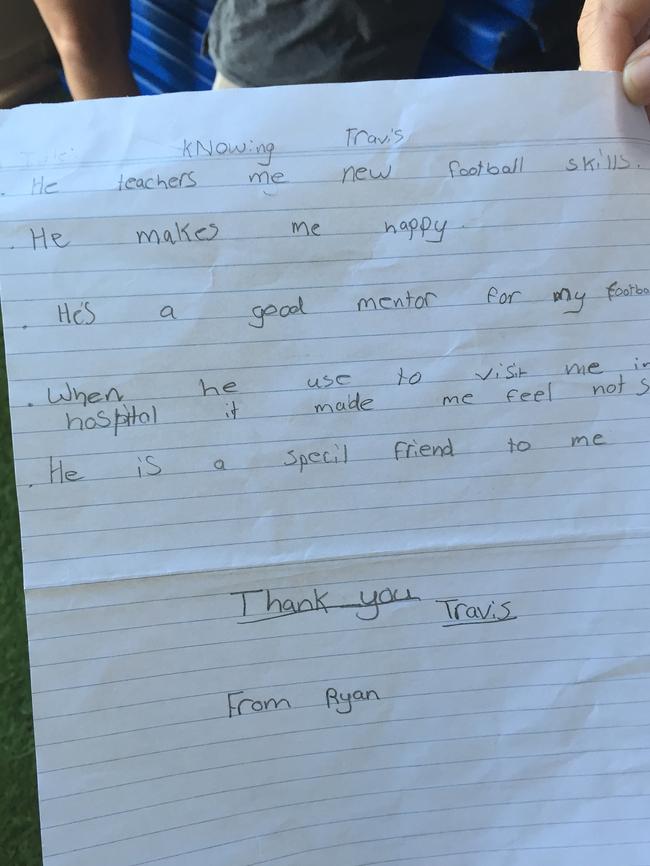 The letter Ryan wrote to Boak.