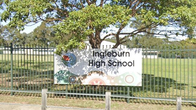 Police have charged a teenage girl with assaulting three staff at Ingleburn High School in Sydney’s southwest. Picture: Google