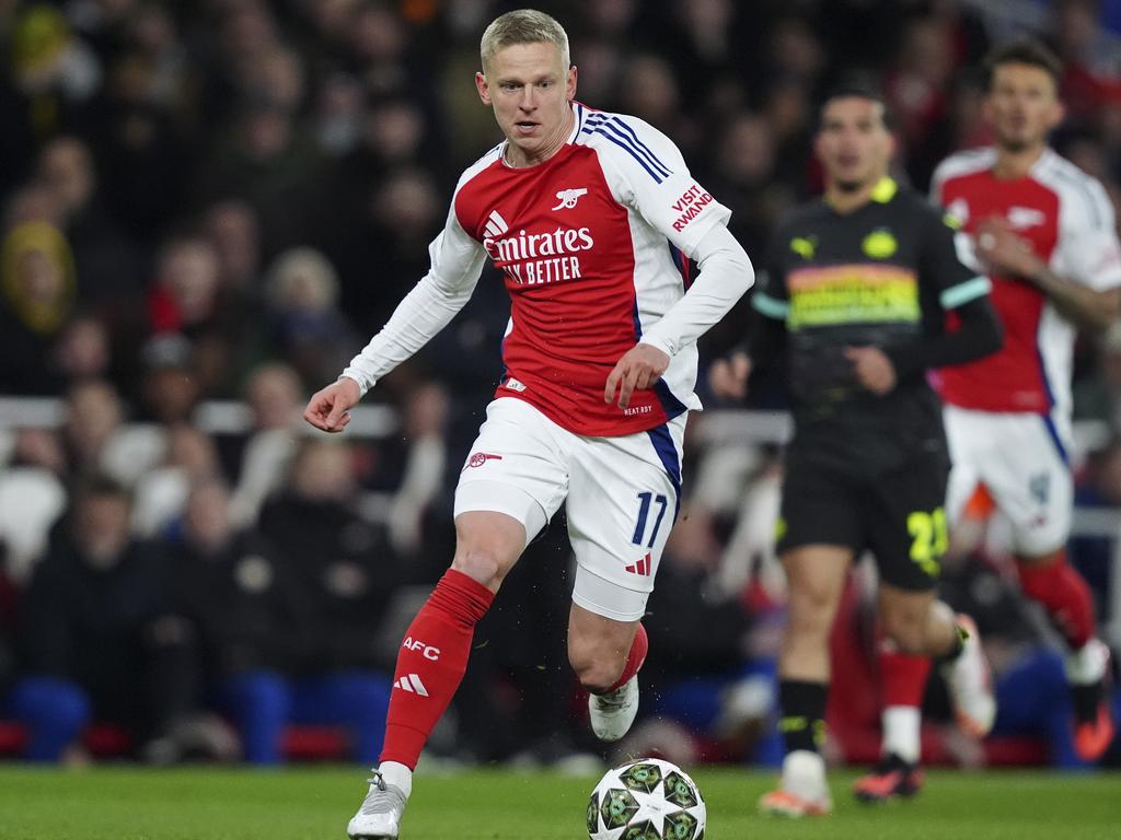 Oleksandr Zinchenko got Arsenal off to a quick start. Picture: Getty Images