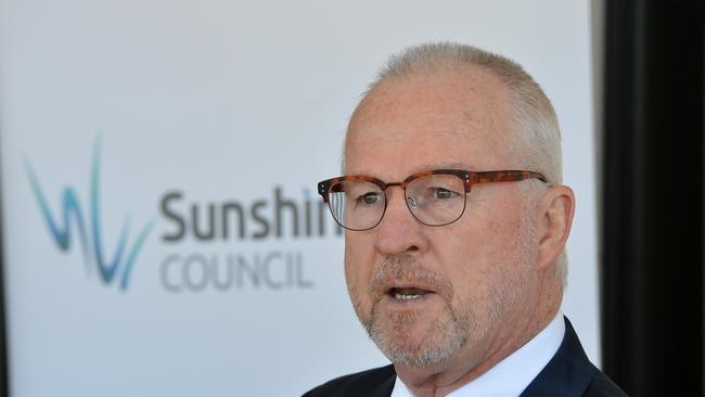 Sunshine Coast Mayor Mark Jamieson says specific locations for a regional waste super centre have not been discussed with Scott Morrison yet. Picture: Patrick Woods