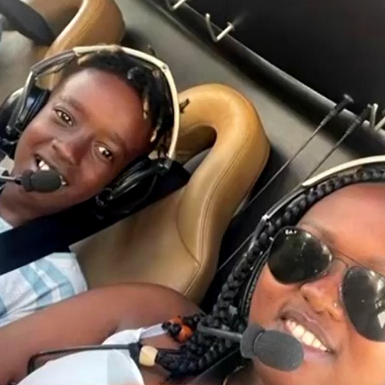 Winnie de Silva took this selfie with her son Leon just moments before the helicopter crash at SeaWorld on January 2.