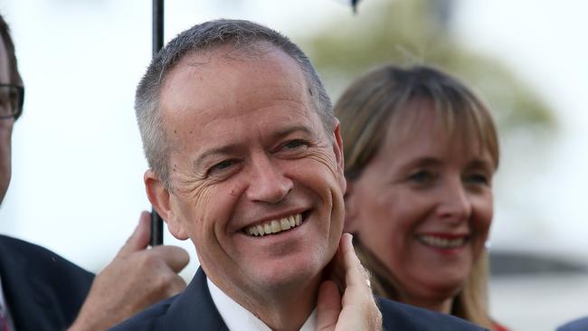 10/04/2018Federal Leader of the Opposition Bill Shorten at Stirling Civic Gardens, StirlingPic Colin Murty The Australian