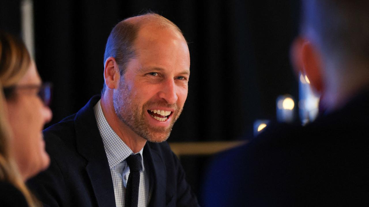 Prince William smiles during an event hosted by Homewards Aberdeen, in Aberdeen, northeast Scotland. Picture: AFP