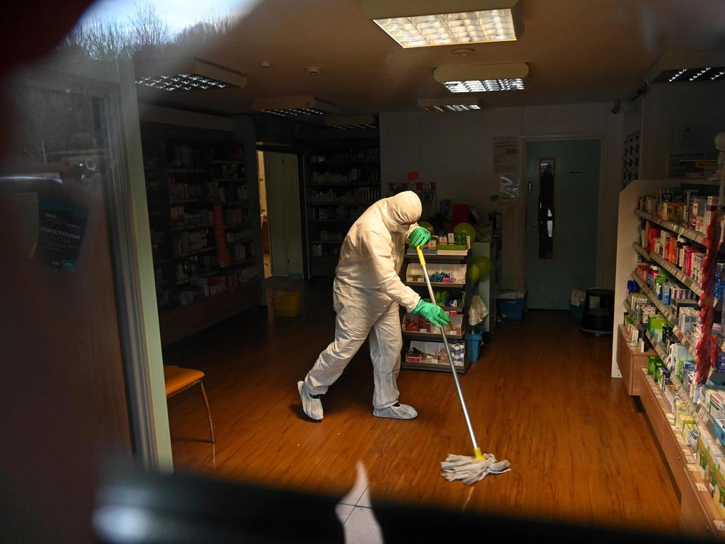 The County Oak Medical Centre in Brighton closed for ‘urgent operational health and safety reasons’ following reports a member of staff was infected with coronavirus. Picture: Glyn Kirk/AFP