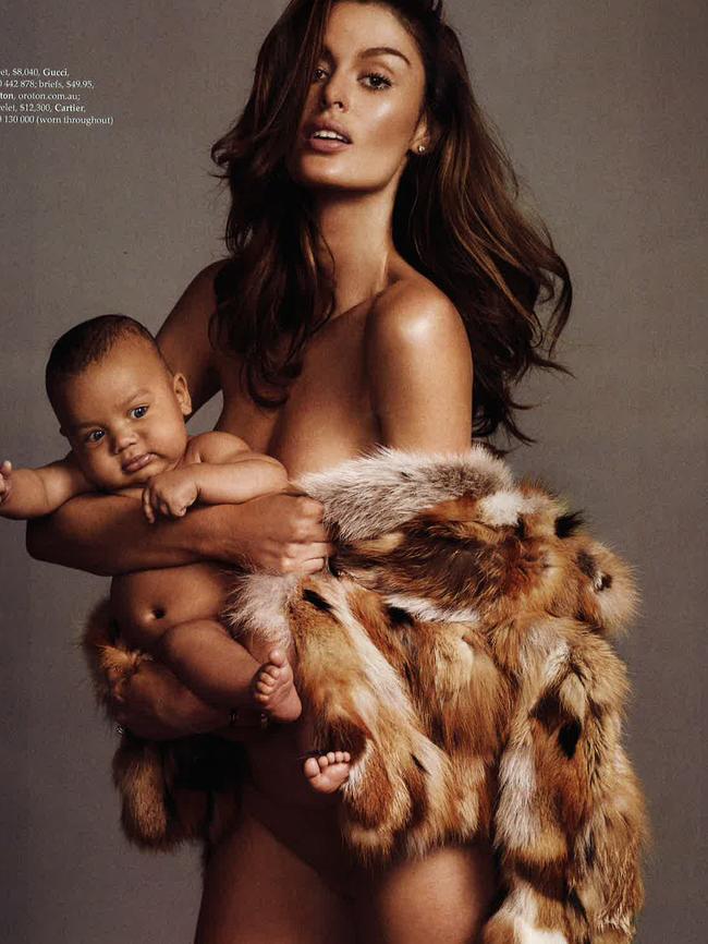 AustAustralian model Nicole Trunfio in the Australian edition of Elle Magazine. Picture: Elle Magazine
