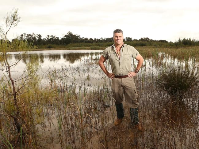 Habitat founder Matt Keys has worked with Mirvac to reclaim an old dairy paddock into a thriving eco system at Pimpama. Picture Glenn Hampson