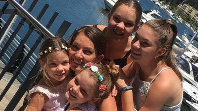Sharnie Kimmorley pictured here with her daughters Maddi, Mia, Ava and Ivy. Picture: FACEBOOK