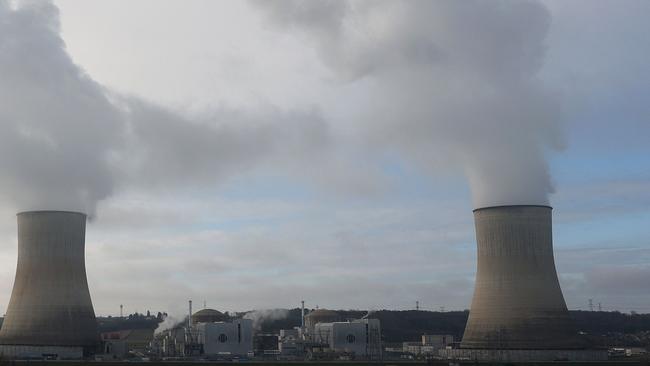 This photograph shows two cooling towers of the Civaux nuclear power plant in Civaux. The Opposition has been championing nuclear power. Picture: AFP