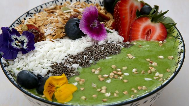 Green smoothie breakfast bowl is on Rukus’ menu.