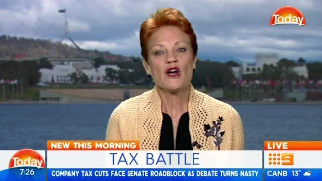 Hanson undecided on company tax cuts