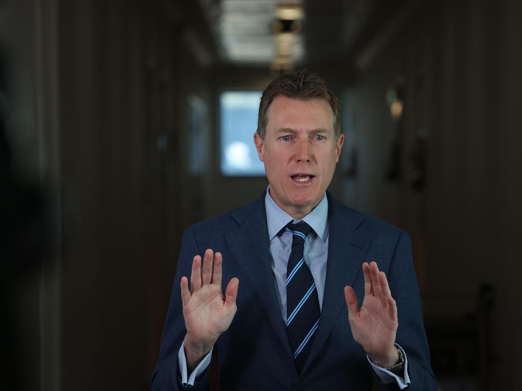 Christian Porter says the laws are necessary to unclog the enterprise bargaining system. Picture: NCA NewsWire / Gary Ramage