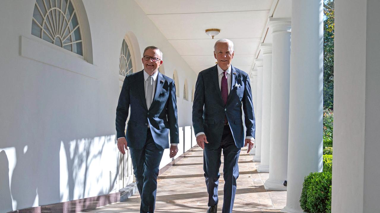 Prime Minister Anthony Albanese travelled to the United States for a formal state visit. Picture: AFP / Evan Vucci