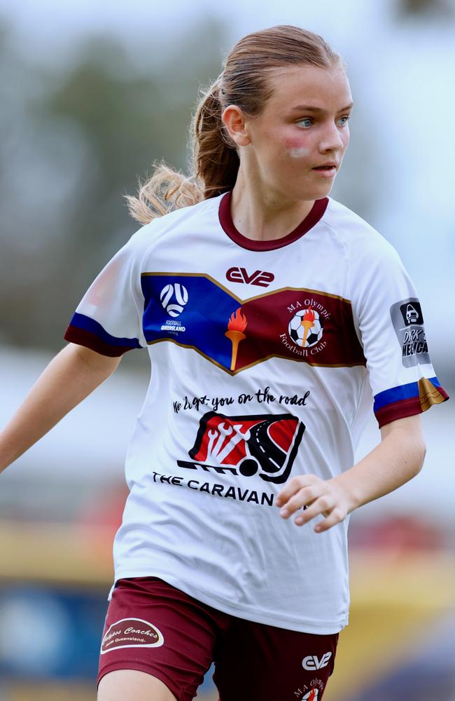 MA Olympic junior footballer Anya Hatchard. Picture: Sharon Woodward.