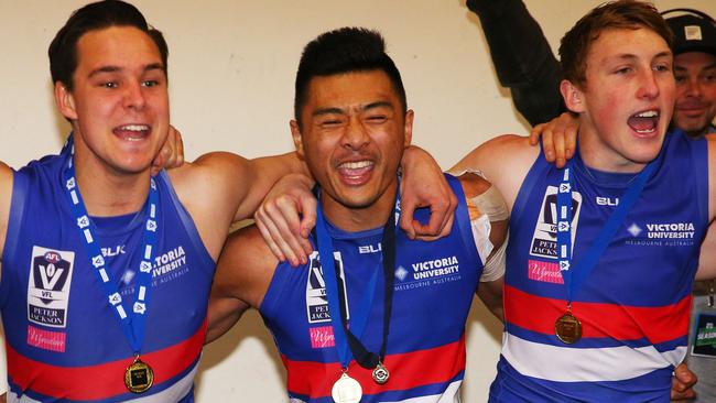 Lin Jong has been endorsed by teammates. Photo: Michael Dodge/AFL Media/Getty Images