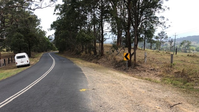 The Limpinwood Rd crash site. Picture: Alberto Guidotti