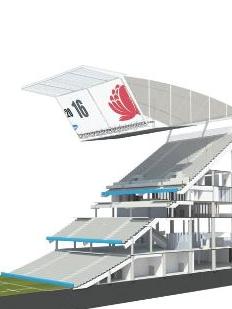 The new Allianz Stadium in major event mode.