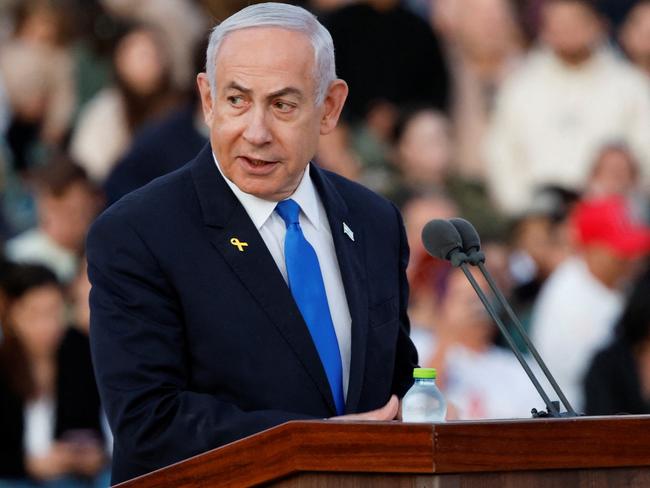 Israeli Prime Minister Benjamin Netanyahu warned not long before the Melbourne attack that Australia’s weak position would lead to terrorism occurring. Picture: REUTERS/Amir Cohen