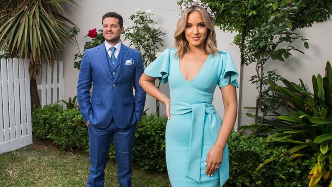 IN HAPPIER TIMES: Olivia Molly Rogers with ex-husband Justin McKeone at their home in Glen Iris. Pic: Paul Jeffers.