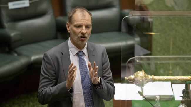 Victorian opposition police spokesman David Southwick demanded the government ­explain why Unified Security had been granted a licence despite “being pursued by NSW authorities in relation to serious financial crimes”. Picture: NCA NewsWire / David Geraghty