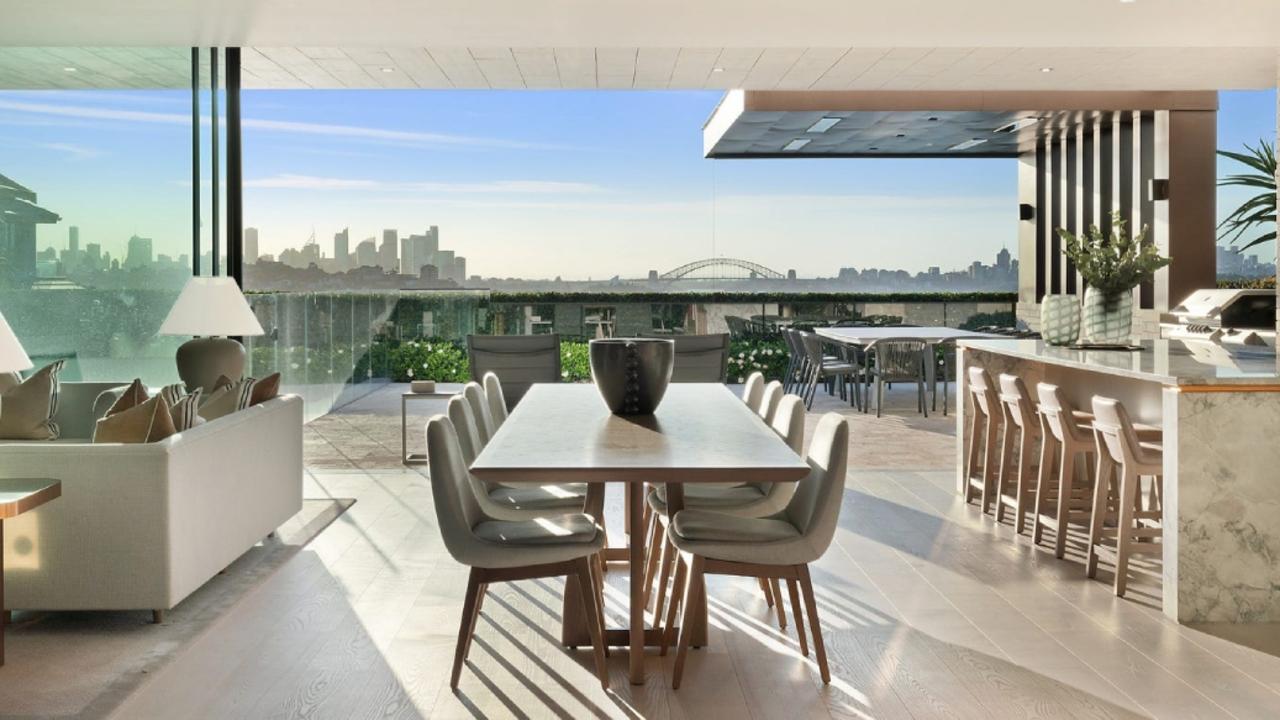 A luxury apartment with a Harbour Bridge view.