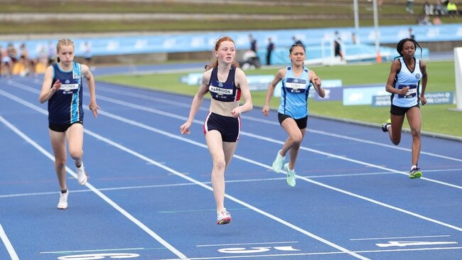 Matilda Harrison on her way to victory.