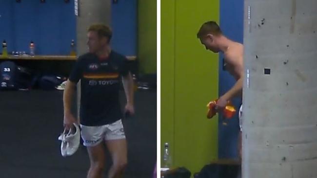 Tom Lynch in the sheds.