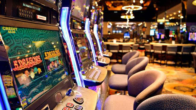 Skycity casino pokies and gaming floor. Skycity Casino feature for the NT News.