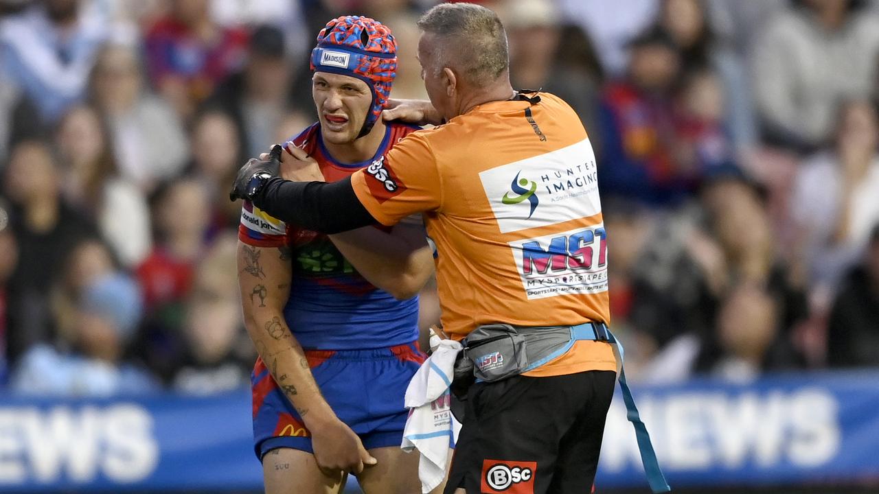 Kalyn Ponga has been cleared of a serious shoulder injury. Picture: NRL Photos