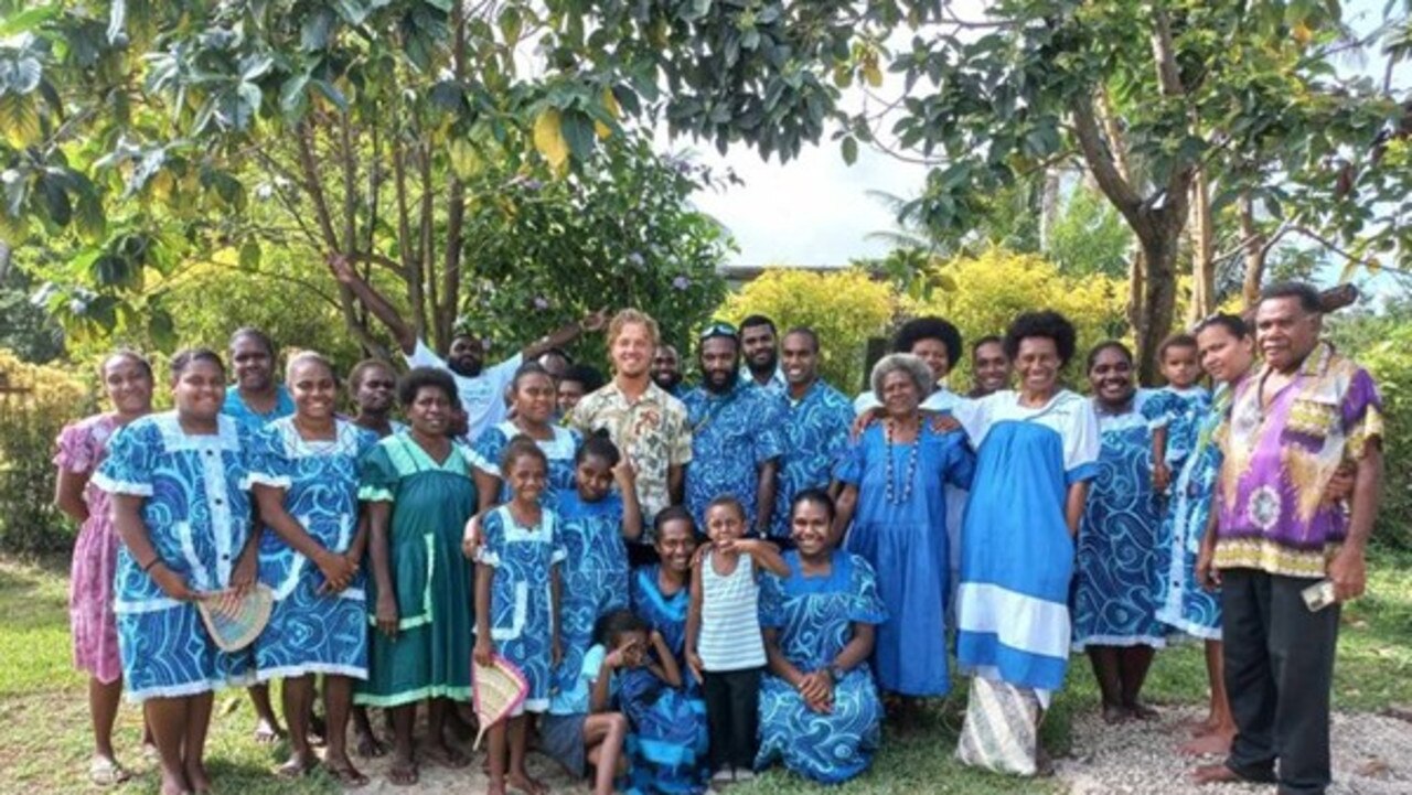 Tim in Vanuatu before he set off for Australia.