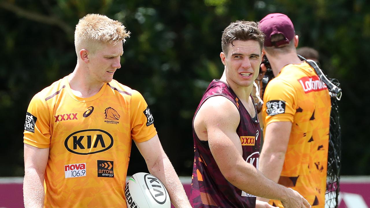 Tom Dearden and Brodie Croft will form the Broncos halves pairing this weekend.