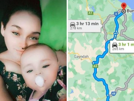 While pregnant, Nanango mum Gemma Louise Shaydene had to drive three hours to Bundaberg for pregnancy scans.