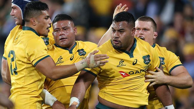 Taniela Tupou has had a huge impact in short bursts for the Wallabies off the bench. Picture: Getty