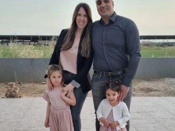 Yoni Asher is now begging for the safe return of his wife and two little girls. Picture: Supplied