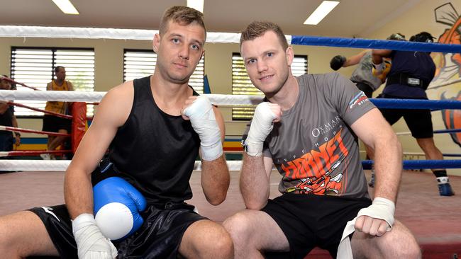 Jeff Horn with his brother, Ben. Picture: Getty