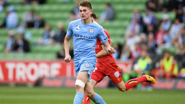 Conor Metcalfe in action for Melbourne City. Picture: Getty Images