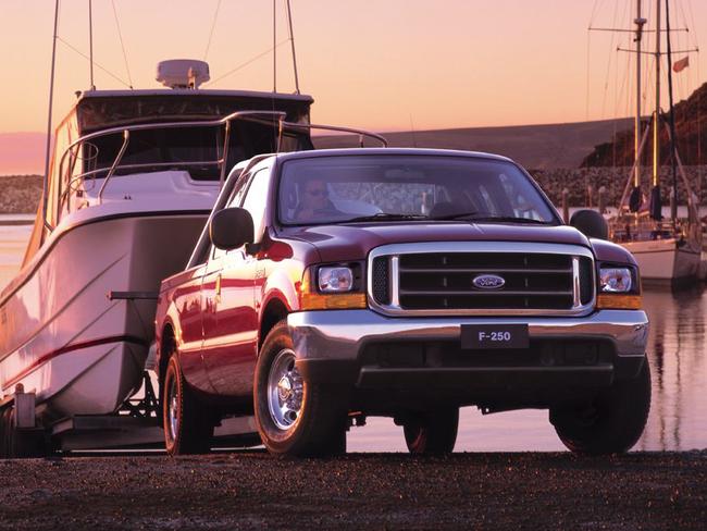 Ford  F250 or F350 truck towing boat  - trucks ute utility motor vehicles car boats boating