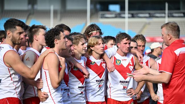 Clarence coach Peter Ryan has his side three games clear in second spot on the TSL ladder. Picture: Steve Bell/Solstice Digital.