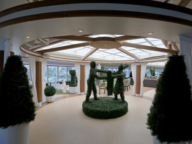 A sneak peak inside the cruise ship Majestic Princess, which docked in Hobart on Sunday. Picture: PATRICK GEE