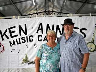 ROCKING: Ken and Annie Davey hosted their second Music Campout at Toogoolawah this week. Picture: Dominic Elsome