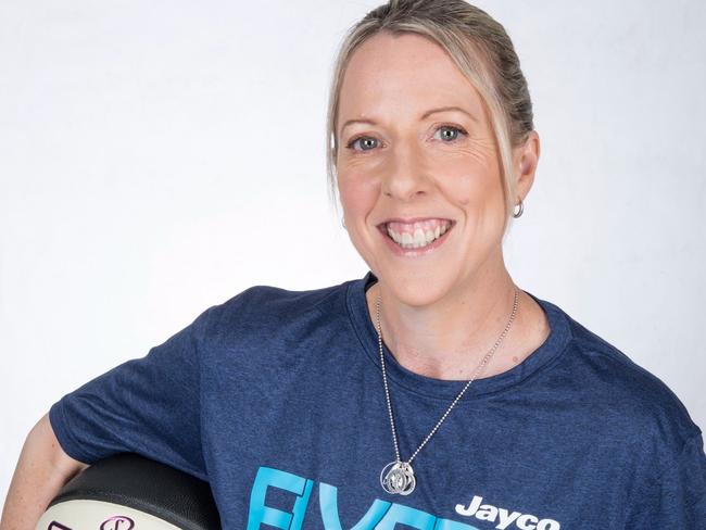 Kerryn Mitchell during her time as assistant coach at the Southside Flyers. Picture: Supplied