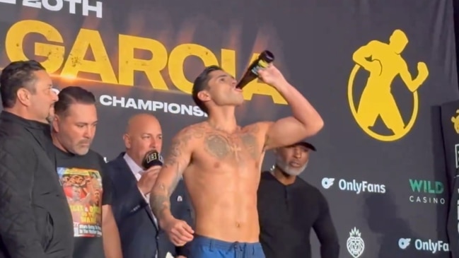 Ryan Garcia chugs beer, misses weight for boxing blockbuster