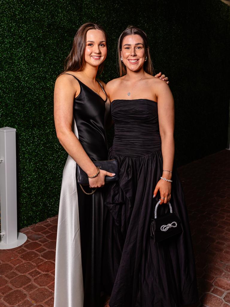 Jasmine Excell and Abbey Glover Guilford Young College, Leavers Dinner 2023. Picture: Linda Higginson