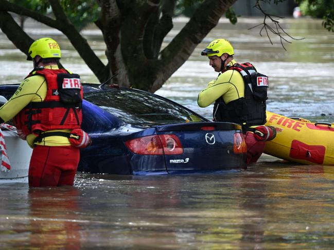 Flash flooding in Hanlon Park.