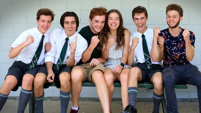 The Gap State High School has performed well in the 2018 OP results. Students Levi Hockey, Campbell McFadden, Zach Thomas, Sophie Watson, Darcy Spurway and Tariq Soliman. Pic: Jamie Hanson